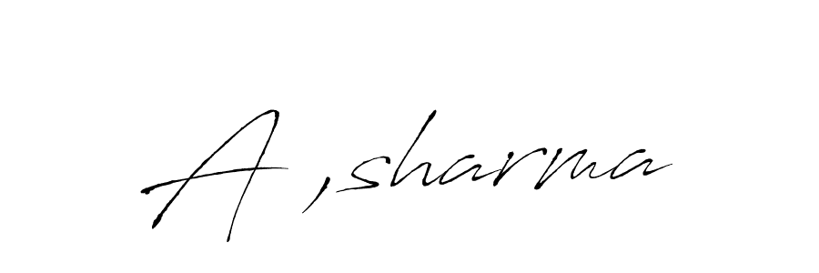 It looks lik you need a new signature style for name A ,sharma. Design unique handwritten (Antro_Vectra) signature with our free signature maker in just a few clicks. A ,sharma signature style 6 images and pictures png