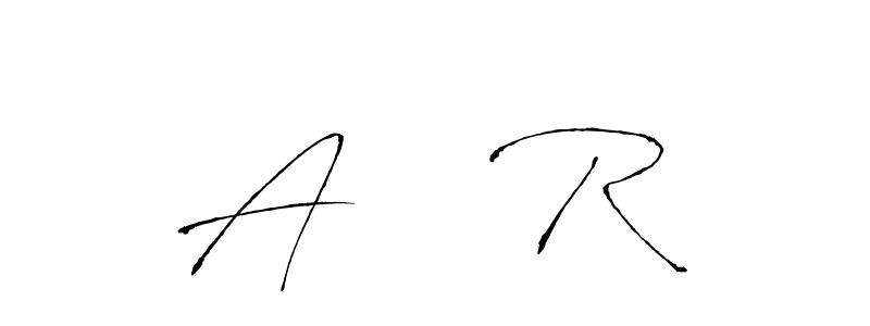 Similarly Antro_Vectra is the best handwritten signature design. Signature creator online .You can use it as an online autograph creator for name A ♡  R. A ♡  R signature style 6 images and pictures png