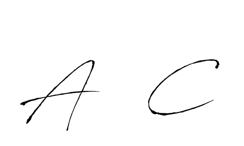 Use a signature maker to create a handwritten signature online. With this signature software, you can design (Antro_Vectra) your own signature for name A   C. A   C signature style 6 images and pictures png