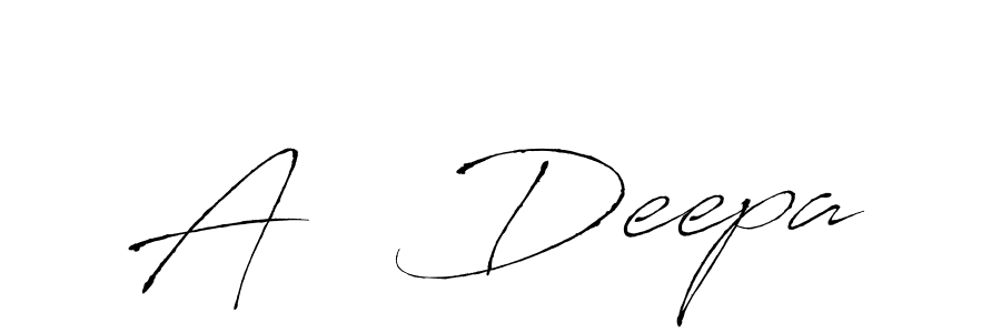 How to make A   Deepa signature? Antro_Vectra is a professional autograph style. Create handwritten signature for A   Deepa name. A   Deepa signature style 6 images and pictures png