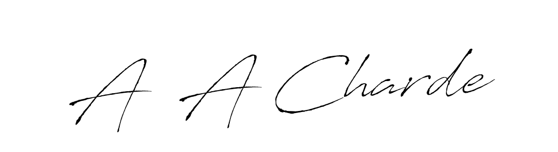 The best way (Antro_Vectra) to make a short signature is to pick only two or three words in your name. The name A  A Charde include a total of six letters. For converting this name. A  A Charde signature style 6 images and pictures png