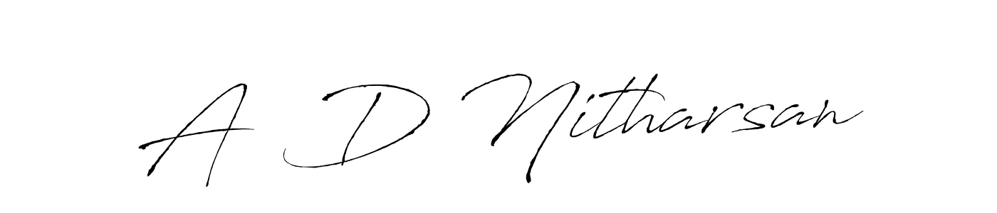 A  D Nitharsan stylish signature style. Best Handwritten Sign (Antro_Vectra) for my name. Handwritten Signature Collection Ideas for my name A  D Nitharsan. A  D Nitharsan signature style 6 images and pictures png