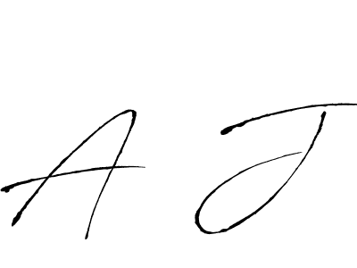 How to Draw A  J signature style? Antro_Vectra is a latest design signature styles for name A  J. A  J signature style 6 images and pictures png