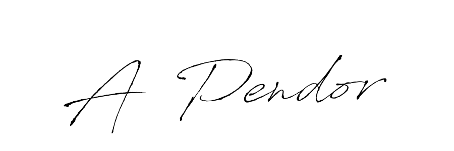 How to Draw A  Pendor signature style? Antro_Vectra is a latest design signature styles for name A  Pendor. A  Pendor signature style 6 images and pictures png