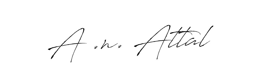 How to make A .n. Attal signature? Antro_Vectra is a professional autograph style. Create handwritten signature for A .n. Attal name. A .n. Attal signature style 6 images and pictures png