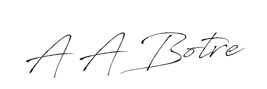 Design your own signature with our free online signature maker. With this signature software, you can create a handwritten (Antro_Vectra) signature for name A A Botre. A A Botre signature style 6 images and pictures png