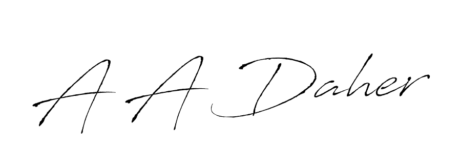Once you've used our free online signature maker to create your best signature Antro_Vectra style, it's time to enjoy all of the benefits that A A Daher name signing documents. A A Daher signature style 6 images and pictures png