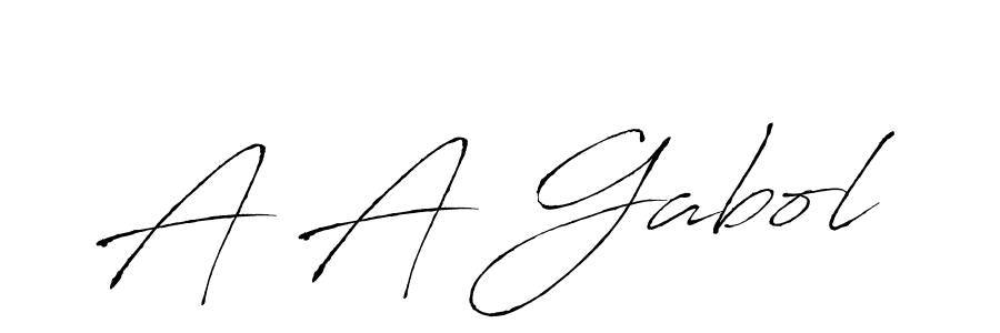 You should practise on your own different ways (Antro_Vectra) to write your name (A A Gabol) in signature. don't let someone else do it for you. A A Gabol signature style 6 images and pictures png