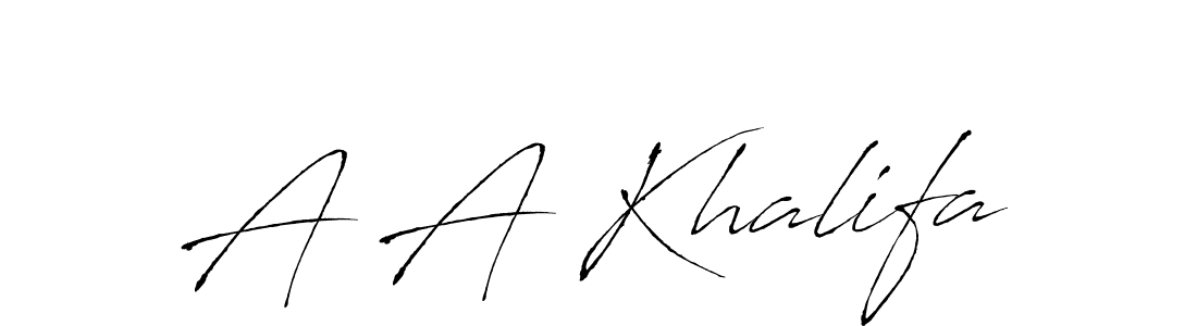 if you are searching for the best signature style for your name A A Khalifa. so please give up your signature search. here we have designed multiple signature styles  using Antro_Vectra. A A Khalifa signature style 6 images and pictures png