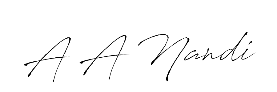 Once you've used our free online signature maker to create your best signature Antro_Vectra style, it's time to enjoy all of the benefits that A A Nandi name signing documents. A A Nandi signature style 6 images and pictures png