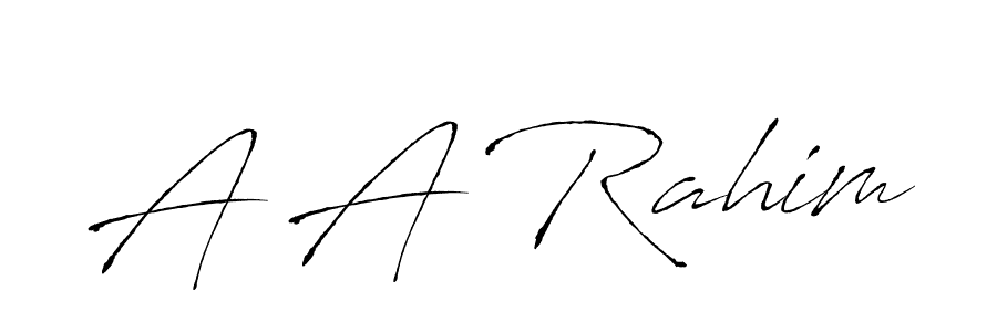 Use a signature maker to create a handwritten signature online. With this signature software, you can design (Antro_Vectra) your own signature for name A A Rahim. A A Rahim signature style 6 images and pictures png