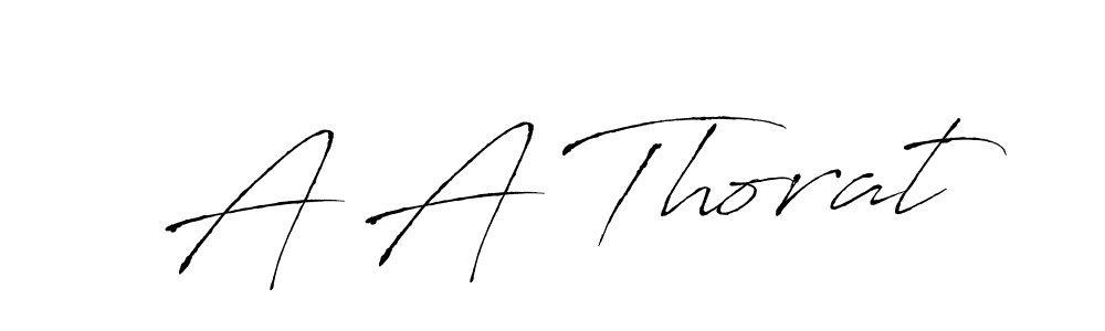 Create a beautiful signature design for name A A Thorat. With this signature (Antro_Vectra) fonts, you can make a handwritten signature for free. A A Thorat signature style 6 images and pictures png