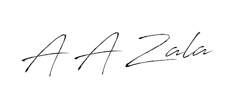 Similarly Antro_Vectra is the best handwritten signature design. Signature creator online .You can use it as an online autograph creator for name A A Zala. A A Zala signature style 6 images and pictures png