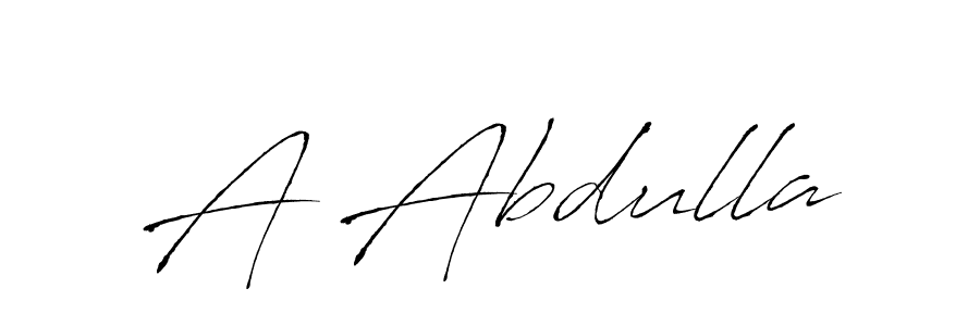 if you are searching for the best signature style for your name A Abdulla. so please give up your signature search. here we have designed multiple signature styles  using Antro_Vectra. A Abdulla signature style 6 images and pictures png