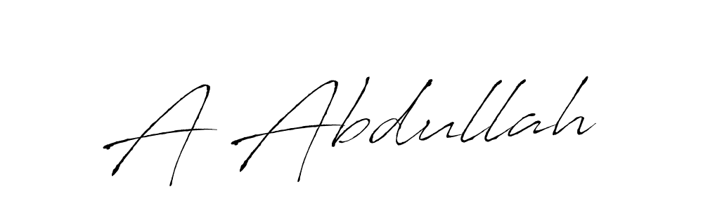 The best way (Antro_Vectra) to make a short signature is to pick only two or three words in your name. The name A Abdullah include a total of six letters. For converting this name. A Abdullah signature style 6 images and pictures png