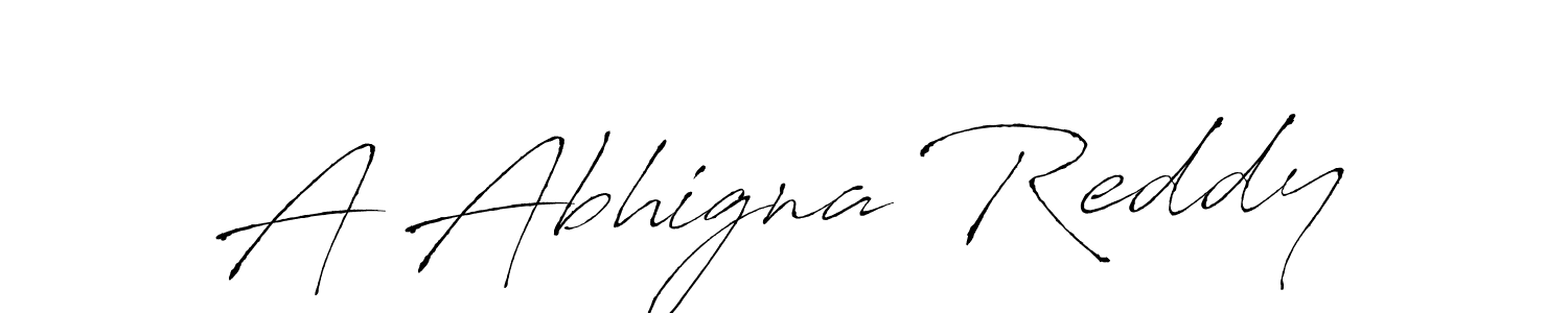 Also You can easily find your signature by using the search form. We will create A Abhigna Reddy name handwritten signature images for you free of cost using Antro_Vectra sign style. A Abhigna Reddy signature style 6 images and pictures png