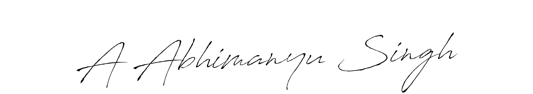 It looks lik you need a new signature style for name A Abhimanyu Singh. Design unique handwritten (Antro_Vectra) signature with our free signature maker in just a few clicks. A Abhimanyu Singh signature style 6 images and pictures png