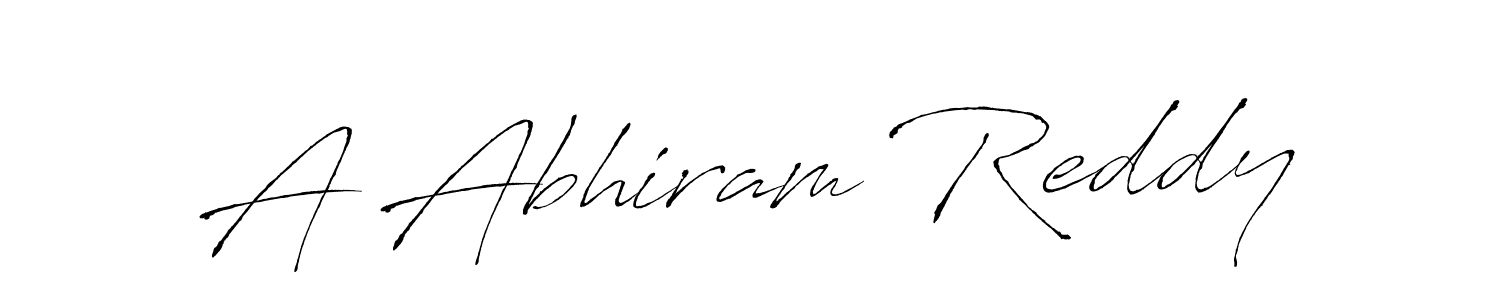 A Abhiram Reddy stylish signature style. Best Handwritten Sign (Antro_Vectra) for my name. Handwritten Signature Collection Ideas for my name A Abhiram Reddy. A Abhiram Reddy signature style 6 images and pictures png