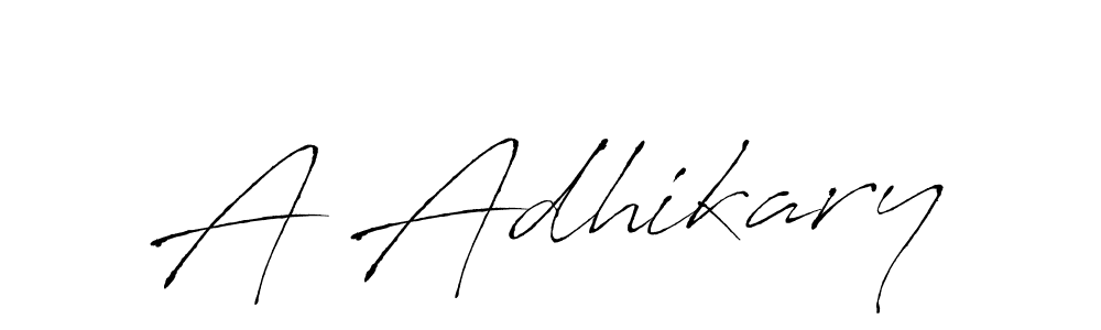 Also we have A Adhikary name is the best signature style. Create professional handwritten signature collection using Antro_Vectra autograph style. A Adhikary signature style 6 images and pictures png