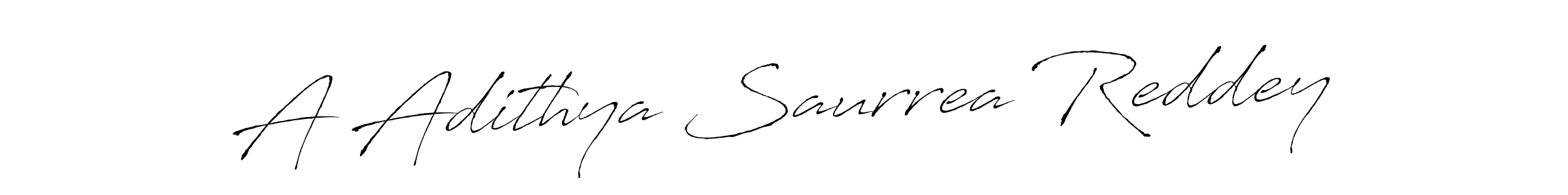 How to make A Adithya Saurrea Reddey signature? Antro_Vectra is a professional autograph style. Create handwritten signature for A Adithya Saurrea Reddey name. A Adithya Saurrea Reddey signature style 6 images and pictures png