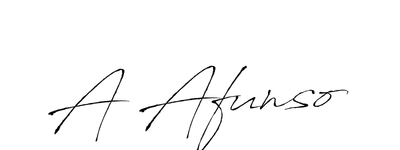 Make a beautiful signature design for name A Afunso. With this signature (Antro_Vectra) style, you can create a handwritten signature for free. A Afunso signature style 6 images and pictures png