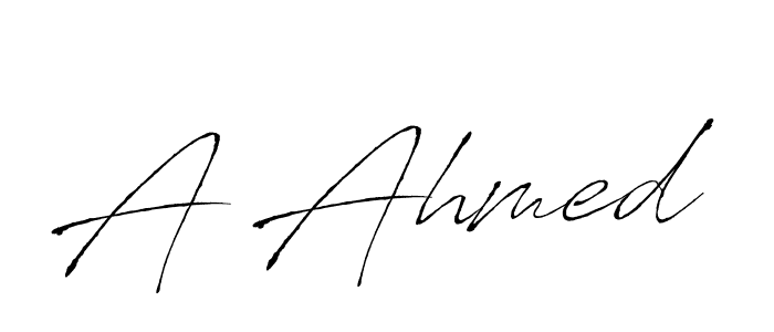 How to make A Ahmed name signature. Use Antro_Vectra style for creating short signs online. This is the latest handwritten sign. A Ahmed signature style 6 images and pictures png