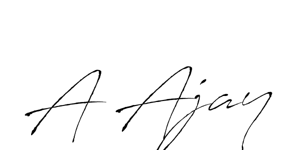 A Ajay stylish signature style. Best Handwritten Sign (Antro_Vectra) for my name. Handwritten Signature Collection Ideas for my name A Ajay. A Ajay signature style 6 images and pictures png
