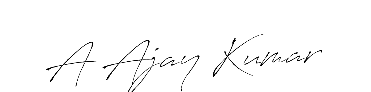 Also we have A Ajay Kumar name is the best signature style. Create professional handwritten signature collection using Antro_Vectra autograph style. A Ajay Kumar signature style 6 images and pictures png