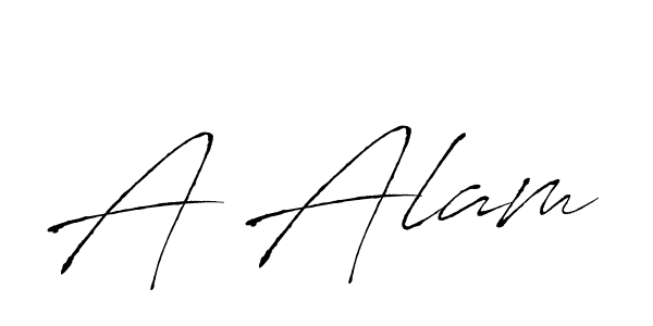 Antro_Vectra is a professional signature style that is perfect for those who want to add a touch of class to their signature. It is also a great choice for those who want to make their signature more unique. Get A Alam name to fancy signature for free. A Alam signature style 6 images and pictures png