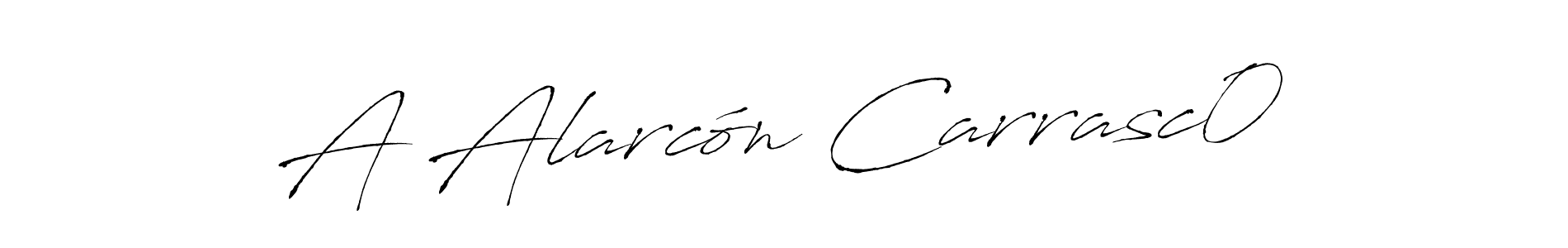 A Alarcón Carrasc0 stylish signature style. Best Handwritten Sign (Antro_Vectra) for my name. Handwritten Signature Collection Ideas for my name A Alarcón Carrasc0. A Alarcón Carrasc0 signature style 6 images and pictures png