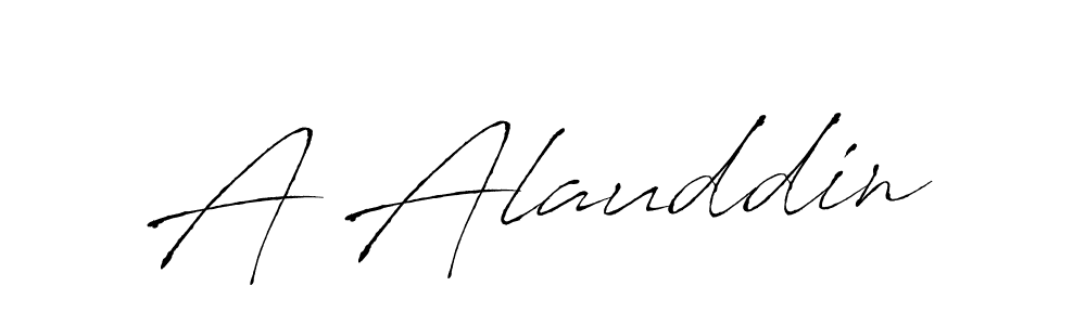 You should practise on your own different ways (Antro_Vectra) to write your name (A Alauddin) in signature. don't let someone else do it for you. A Alauddin signature style 6 images and pictures png