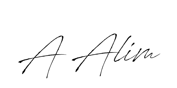Use a signature maker to create a handwritten signature online. With this signature software, you can design (Antro_Vectra) your own signature for name A Alim. A Alim signature style 6 images and pictures png