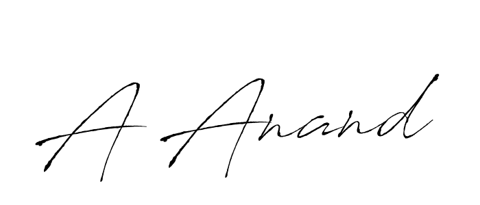 The best way (Antro_Vectra) to make a short signature is to pick only two or three words in your name. The name A Anand include a total of six letters. For converting this name. A Anand signature style 6 images and pictures png