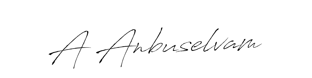 Create a beautiful signature design for name A Anbuselvam. With this signature (Antro_Vectra) fonts, you can make a handwritten signature for free. A Anbuselvam signature style 6 images and pictures png