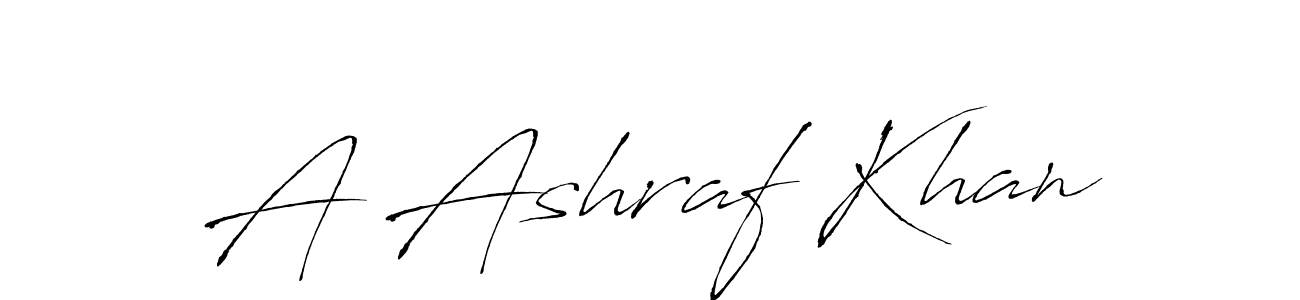 Use a signature maker to create a handwritten signature online. With this signature software, you can design (Antro_Vectra) your own signature for name A Ashraf Khan. A Ashraf Khan signature style 6 images and pictures png