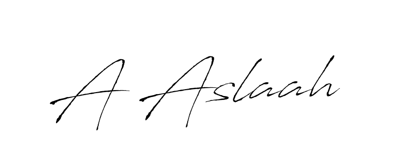 Antro_Vectra is a professional signature style that is perfect for those who want to add a touch of class to their signature. It is also a great choice for those who want to make their signature more unique. Get A Aslaah name to fancy signature for free. A Aslaah signature style 6 images and pictures png