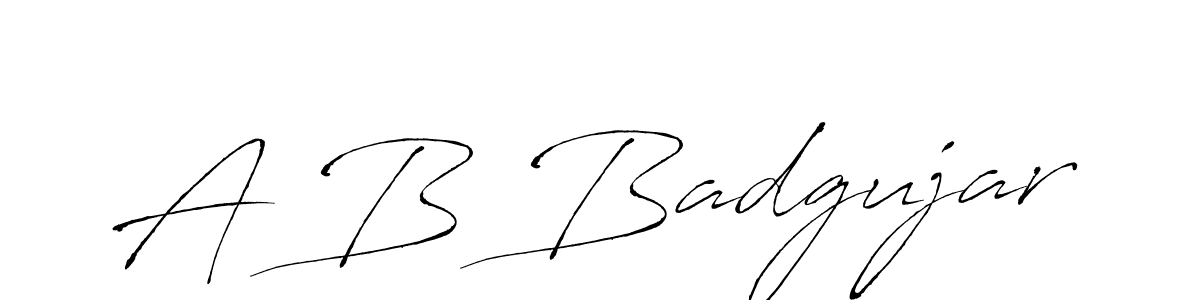 Make a beautiful signature design for name A B Badgujar. Use this online signature maker to create a handwritten signature for free. A B Badgujar signature style 6 images and pictures png