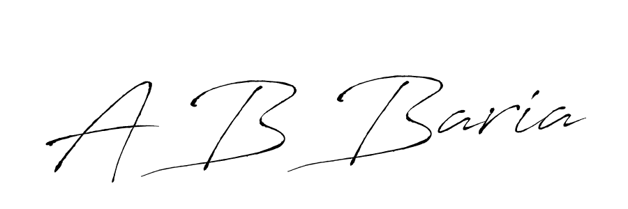 How to make A B Baria name signature. Use Antro_Vectra style for creating short signs online. This is the latest handwritten sign. A B Baria signature style 6 images and pictures png