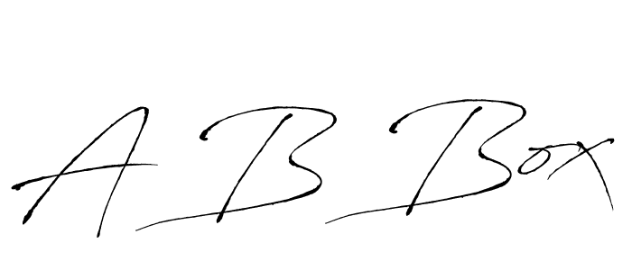 A B Box stylish signature style. Best Handwritten Sign (Antro_Vectra) for my name. Handwritten Signature Collection Ideas for my name A B Box. A B Box signature style 6 images and pictures png