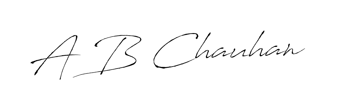 Use a signature maker to create a handwritten signature online. With this signature software, you can design (Antro_Vectra) your own signature for name A B Chauhan. A B Chauhan signature style 6 images and pictures png