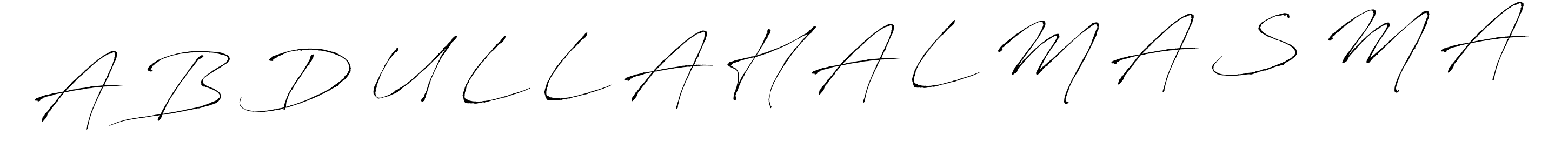 Make a beautiful signature design for name A B D U L L A H A L M A S M A. Use this online signature maker to create a handwritten signature for free. A B D U L L A H A L M A S M A signature style 6 images and pictures png