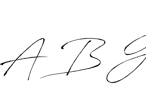 Make a beautiful signature design for name A B G. With this signature (Antro_Vectra) style, you can create a handwritten signature for free. A B G signature style 6 images and pictures png