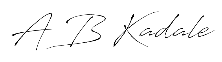 Elevate your brand with a stunning A B Kadale eSignature. The Antro_Vectra style provides a balanced, flowing aesthetic for everyday signing. A B Kadale signature style 6 images and pictures png