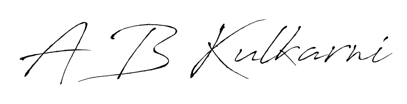An effortless, minimalist signature concept for A B Kulkarni using Antro_Vectra design. Clean lines that look great on any document. A B Kulkarni signature style 6 images and pictures png