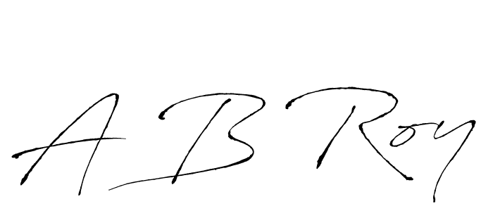 The best way (Antro_Vectra) to make a short signature is to pick only two or three words in your name. The name A B Roy include a total of six letters. For converting this name. A B Roy signature style 6 images and pictures png
