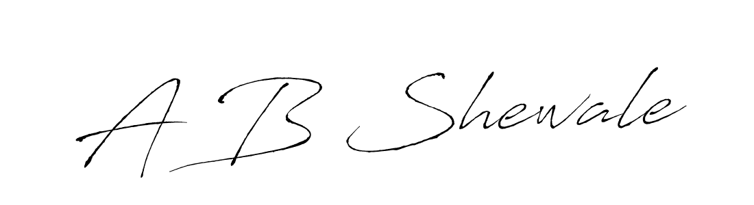 Use a signature maker to create a handwritten signature online. With this signature software, you can design (Antro_Vectra) your own signature for name A B Shewale. A B Shewale signature style 6 images and pictures png