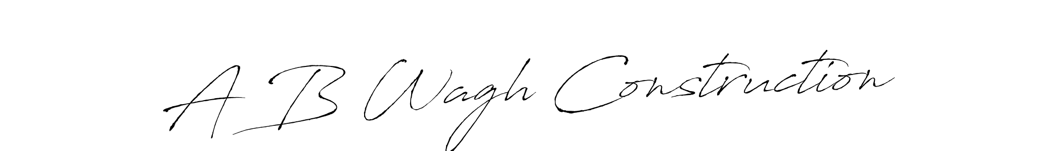 Similarly Antro_Vectra is the best handwritten signature design. Signature creator online .You can use it as an online autograph creator for name A B Wagh Construction. A B Wagh Construction signature style 6 images and pictures png