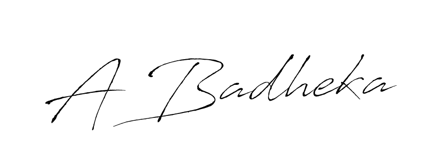 Use a signature maker to create a handwritten signature online. With this signature software, you can design (Antro_Vectra) your own signature for name A Badheka. A Badheka signature style 6 images and pictures png