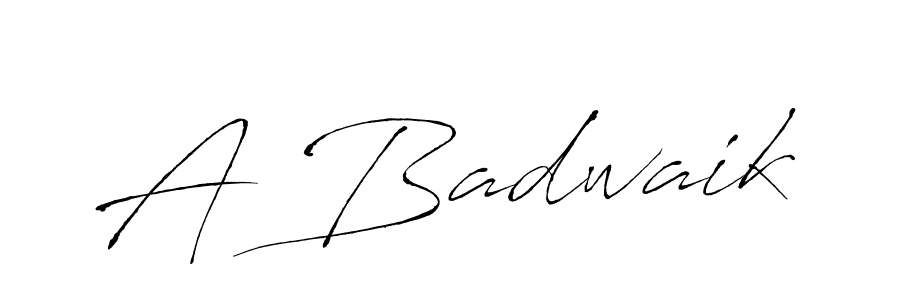 The best way (Antro_Vectra) to make a short signature is to pick only two or three words in your name. The name A Badwaik include a total of six letters. For converting this name. A Badwaik signature style 6 images and pictures png