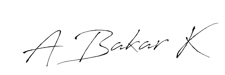 Use a signature maker to create a handwritten signature online. With this signature software, you can design (Antro_Vectra) your own signature for name A Bakar K. A Bakar K signature style 6 images and pictures png